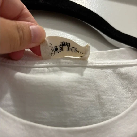 Celine Logo Cotton Tee - Picture 5 of 9